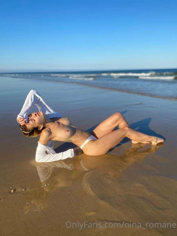 Casually at the beach