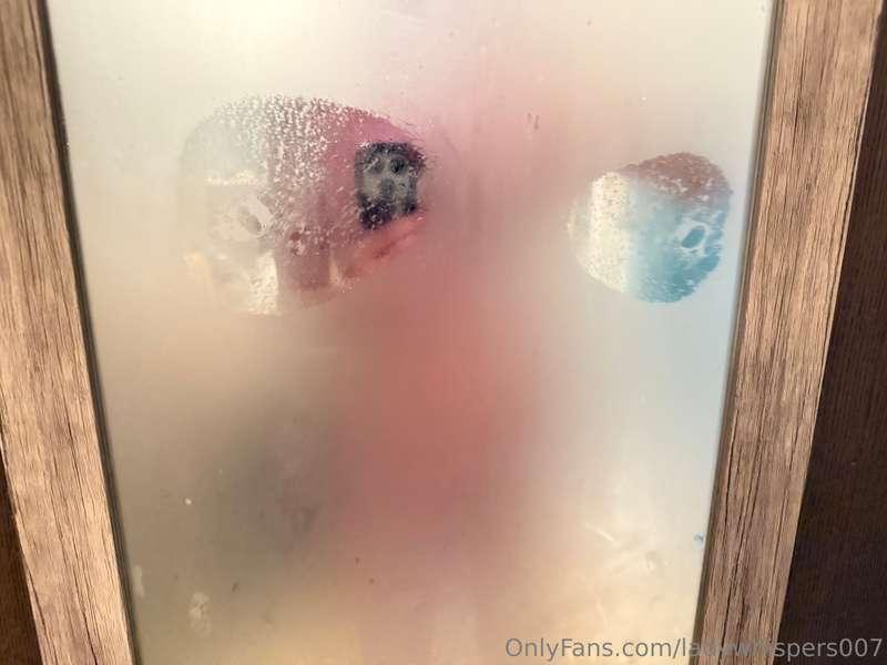 Hehe pressed my boobs to the mirror slightly. It’s been a bu..