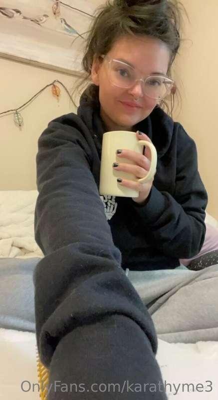 Just some Good morning coffee and a little be of booty! ❤️ D..