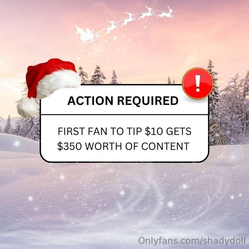 🚨🎅🏼 𝗖𝗛𝗥𝗜𝗦𝗧𝗠𝗔𝗦 𝗦𝗔𝗟𝗘 🎅🏼🚨First fan to tip $10 gets $350 worth x..