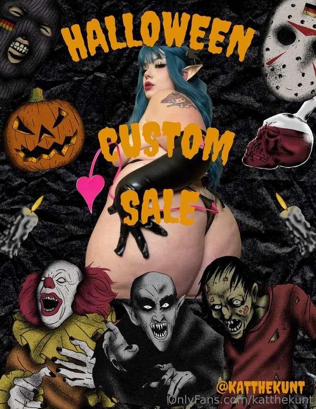 🧡🖤Spooky season 👻 is here. Lets celebrate with a custom sale..