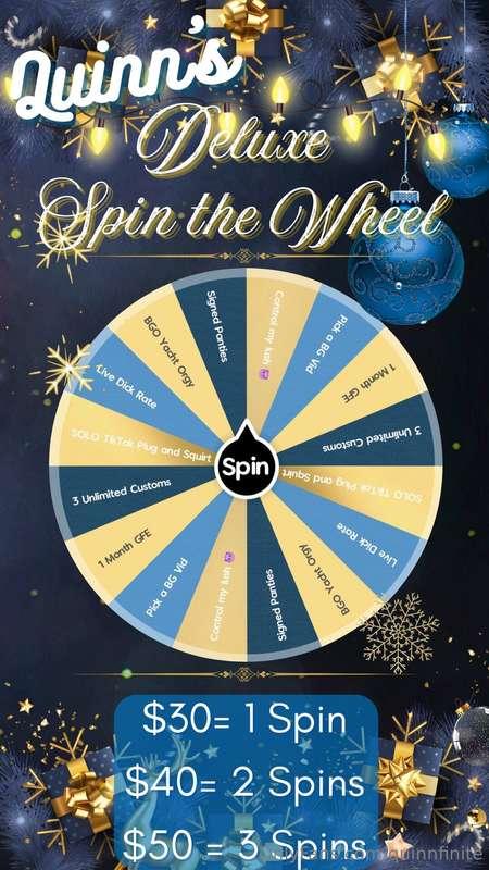 🎄💦DELUXE XXXMAS SPIN THE WHEEL🎄💦Alright everyone it’s Decemb..