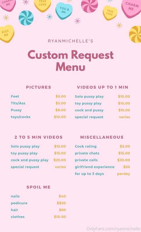 I just came up with a custom request menu! Wanna make a requ..