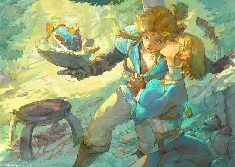 zelda and link (totk)