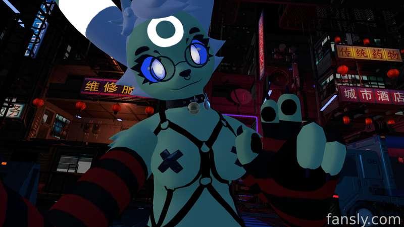 CyberBoof set pt. 1 drops TOMORROW! Have some cute lil selfies I took after the shoot&lt;3

OracleOfSorrow absolutely crushed this shoot, you guys are gonna have a blast with this one so be sure you're subscribed so you get to see it all!
#fyp #furry #vr #vrchat #vrc #cyberpunk #collar #harness #pasties #nude #trans #nonbinary