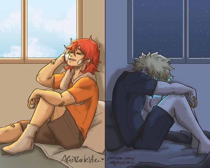 KiriBaku Month Day11_Long Distance