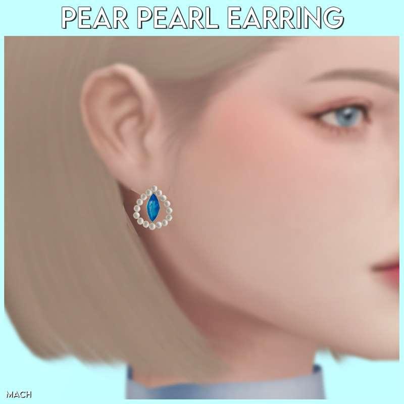 Pear Pearl Earring