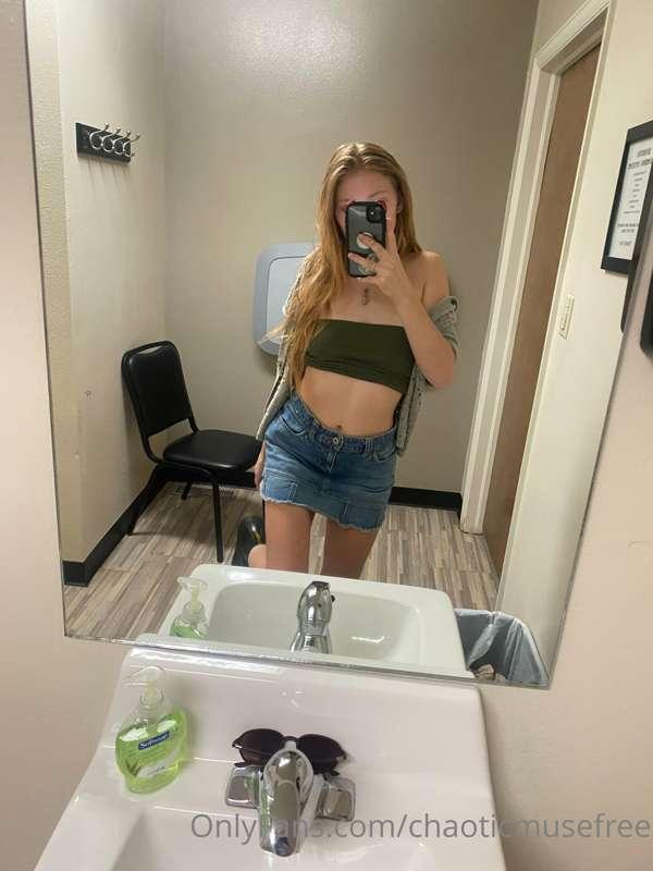 id rather be bent over this sink right now. would you be the..