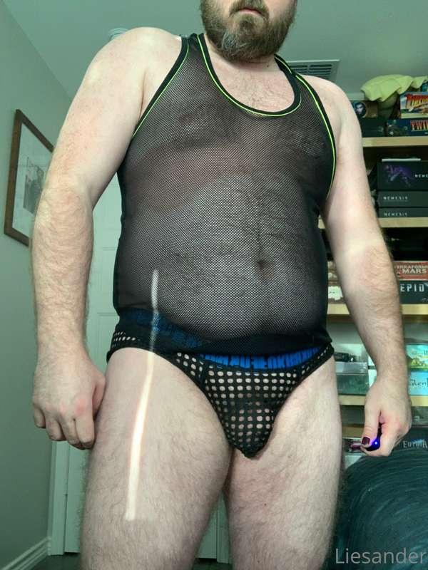 Be honest, can you see your nipples through this mesh?