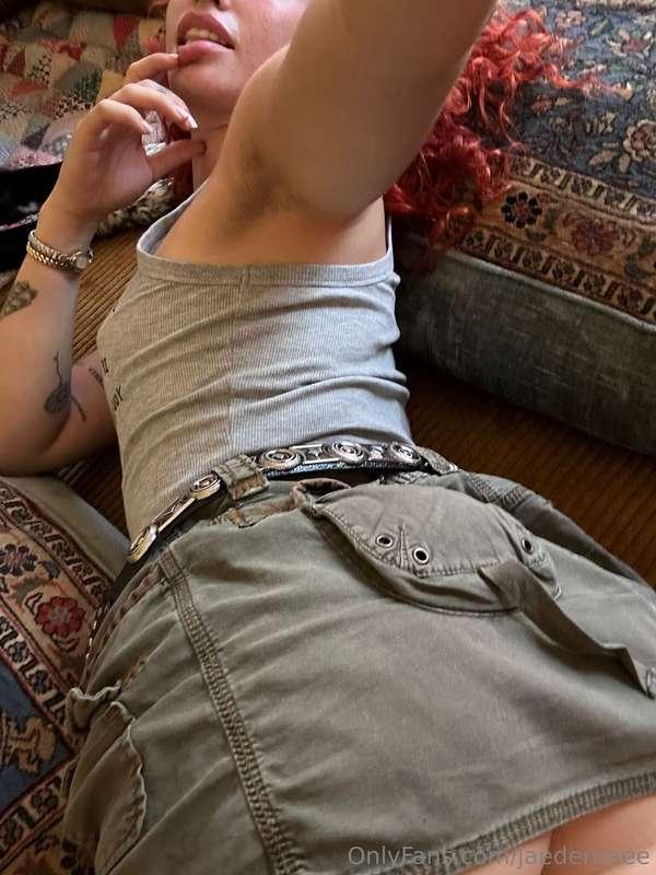 Do you want to see what’s underneath this skirt 🤭