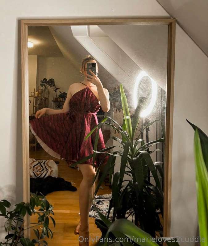 What do you think of my dress? ❤️ Would you like me to wear ..