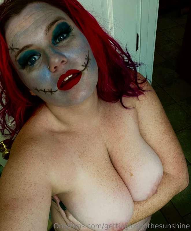My first attempt at Sally’s makeup, didn’t come out how I wa..