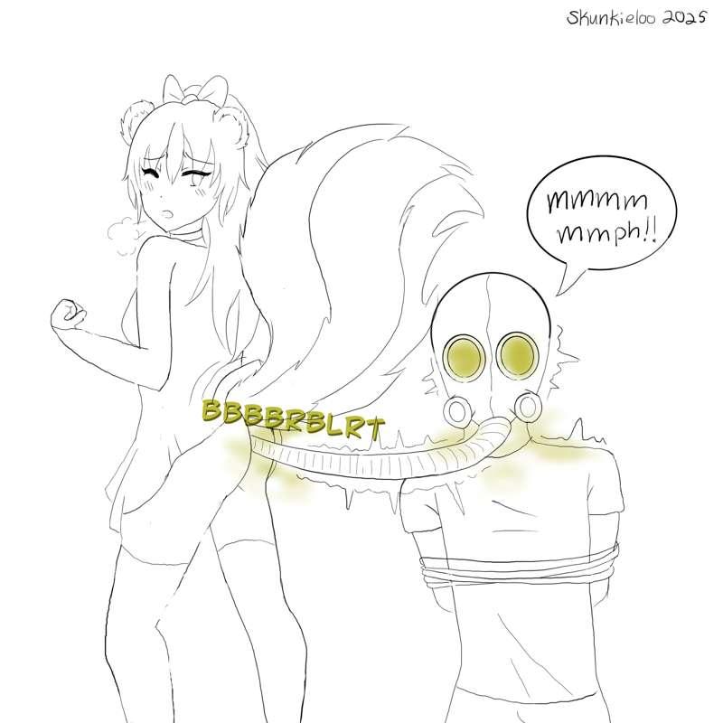Yuka's gas mask sketch