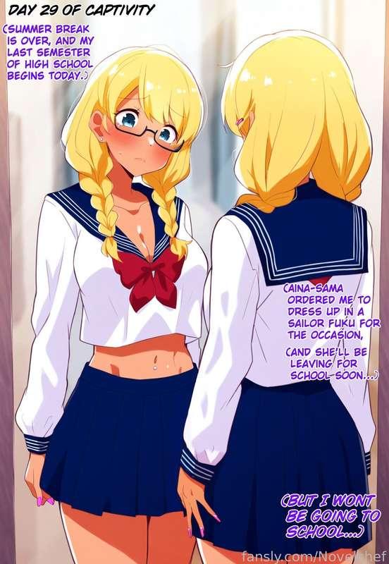Gyaru Alternative Part 1

Kidnapped! School has started again, but Reiji is still stuck as a sex worker!

When a new customer leaves the door unlocked, the only thing that kept Aina out of jail was luck. Aina decides that Reiji should move to a new, closer location... One with plenty of security, and plenty of unexpected romance that poor Reiji has no choice but to entertain. If he waits, he'll eventually find the timing to escape, right?

But how will Nanase feel about Reiji's new life? 
Is there even anything she can do?

Can anyone stop the apparent inevitability of Reiji becoming a Yakuza trophy wife?
We'll see...

All characters within are 18+

The Dropbox link is in the locked text below and should be available to all subscribers.

For just the Alternate story, try the PDF or ZIP which says "Part 1" on it. It has a little bit of the setup from the original Gyaru story inside to show you which part of the story it takes place in.