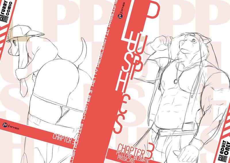 Lush Puppies - Ch3 Cover and Back-cover (sketch)