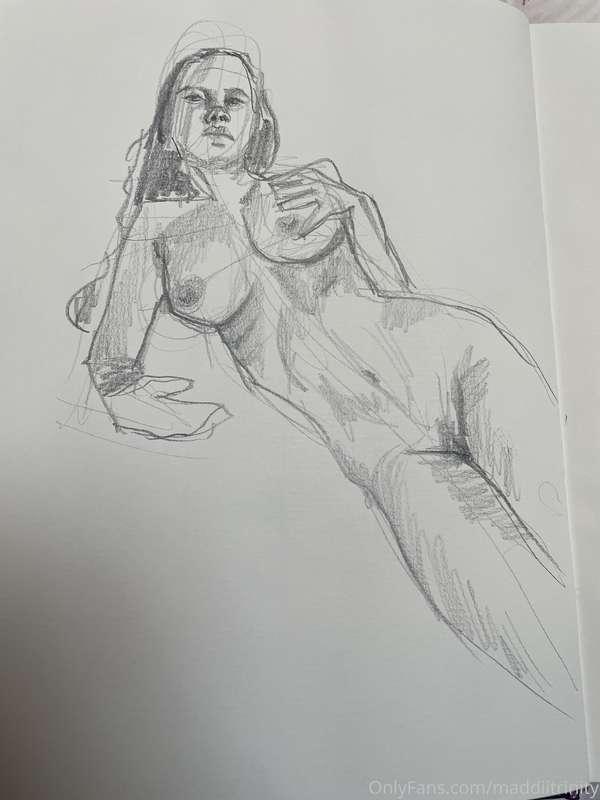 Nude figure sketches xo if ur in no you can buy a hard copy ..