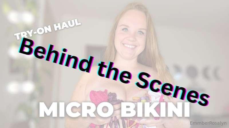 Behind the Scenes | Micro Bikini try-on haul from my YT chan..