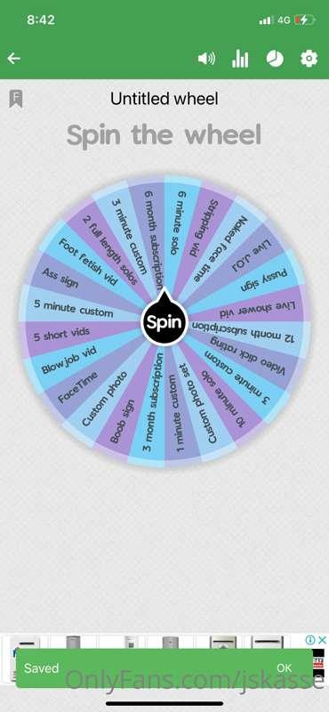 SPIN THE WHEEL💖 How to play: tip the price of numbers of spi..