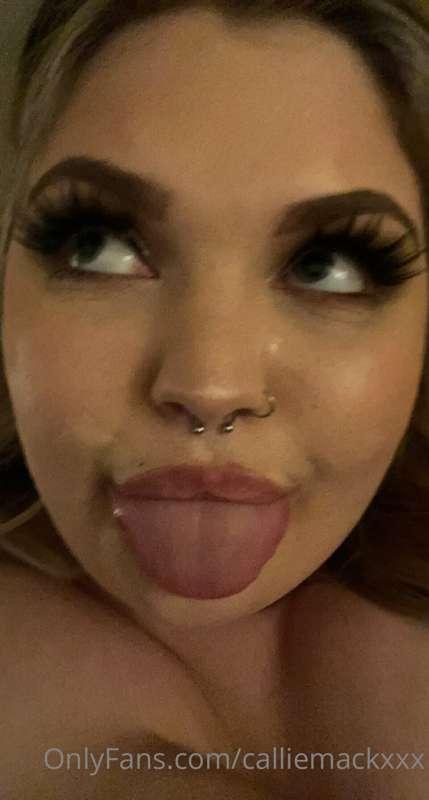 Licked up all of daddy’s cum after blowing him..but still a ..