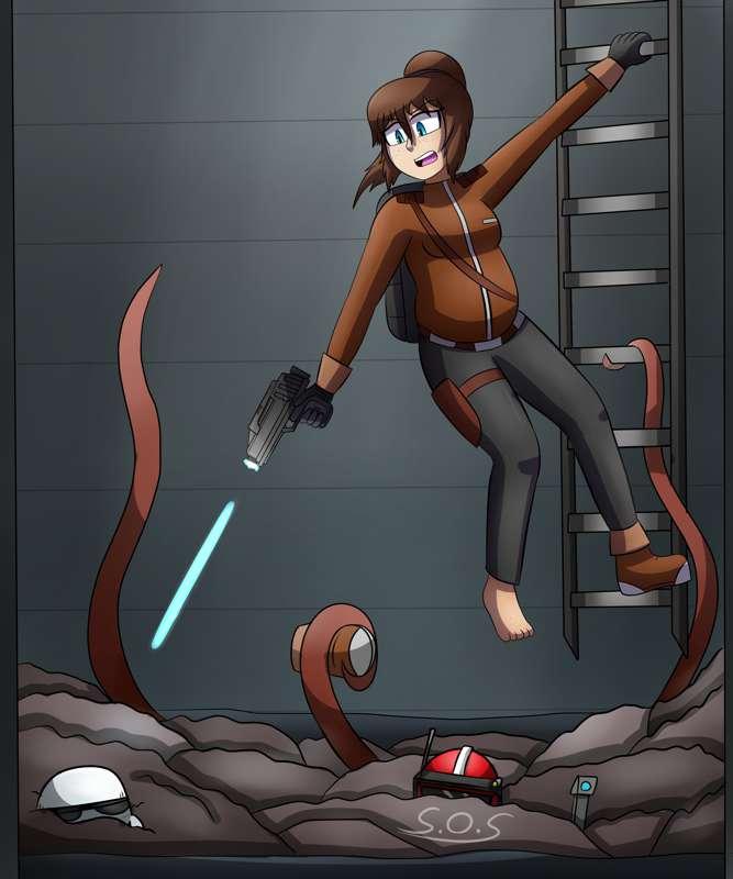 [SFW Comm] Escaping the Compactor