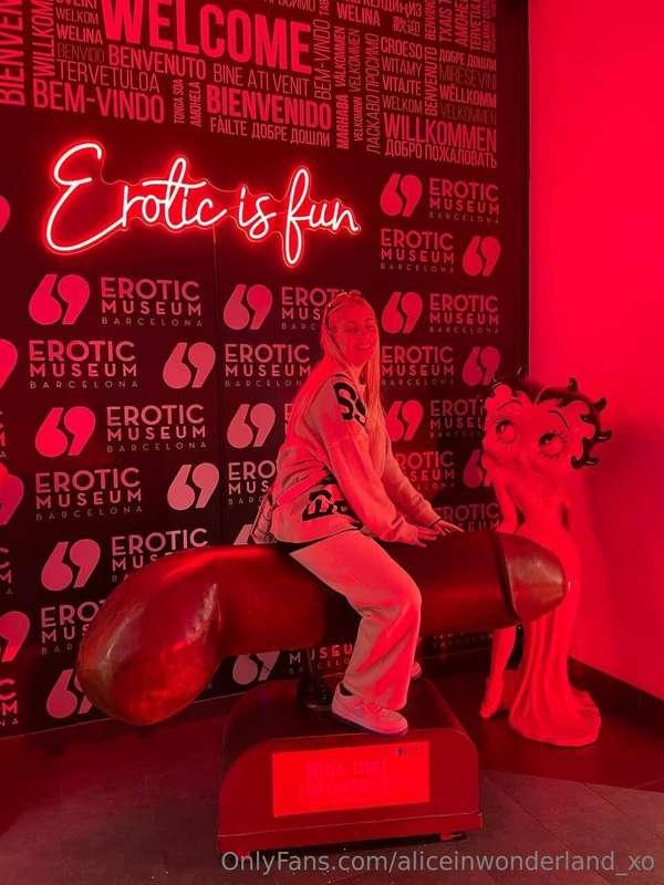 There's also this version of me in a museum of erotica haha ..