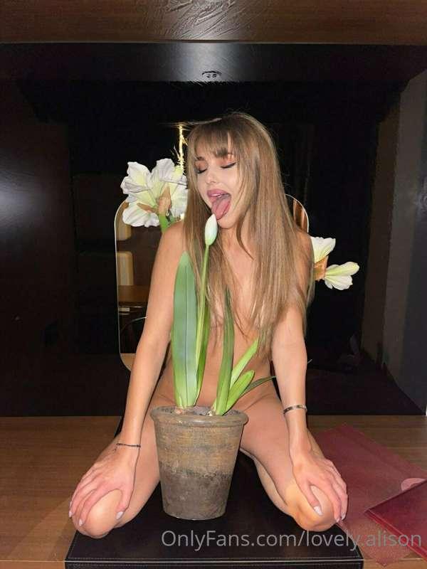 There better not be a flower near my mouth)