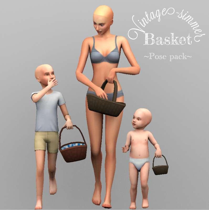 ˗ˏˋBasket - Pose Pack ˎˊ˗