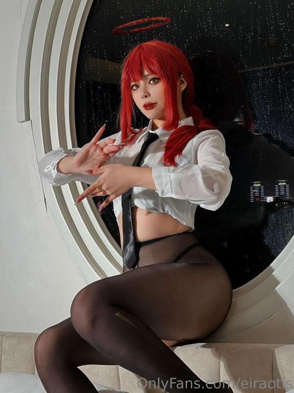 Do u like a new mini set sexy Makima 
The weather is so hot ..