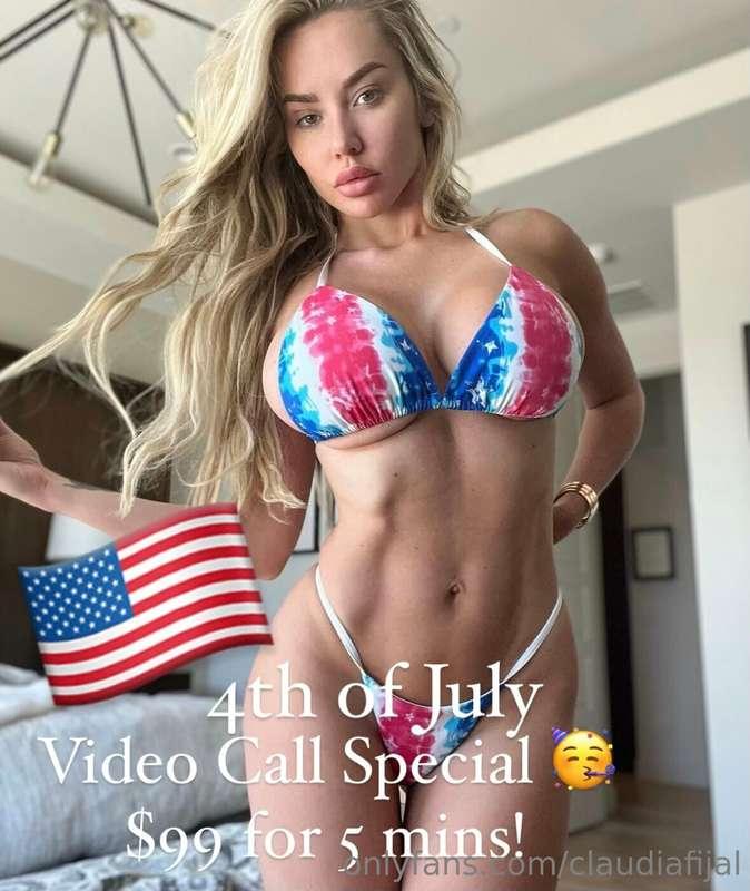 Happy 4th of July! 

I’m running a video call special all da..