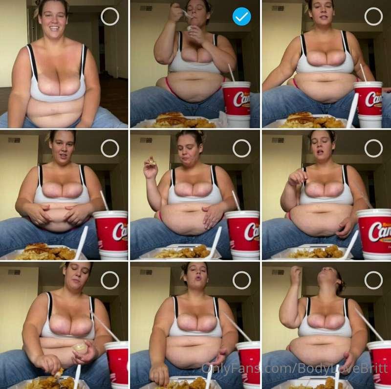 @brittneyscustomvids *JUST FILMED TODAY!! ;))* Belly Binge o..