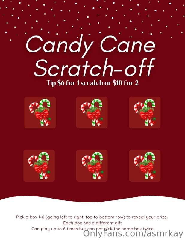 ***CANDY CANE SCRATCH-OFF***

Spreading **extra** cheer this..