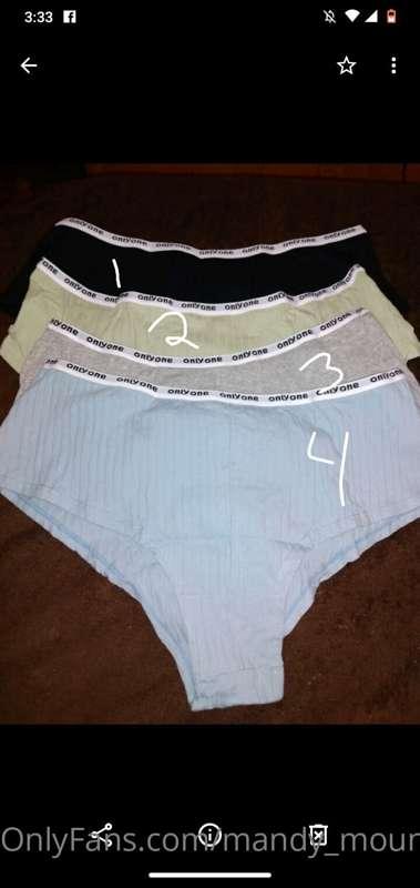 Selling my panties. You pick a number,I'll wear them and mai..