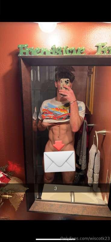 Just me, the mirror, and this big distraction 🍆💦 unlock for ..