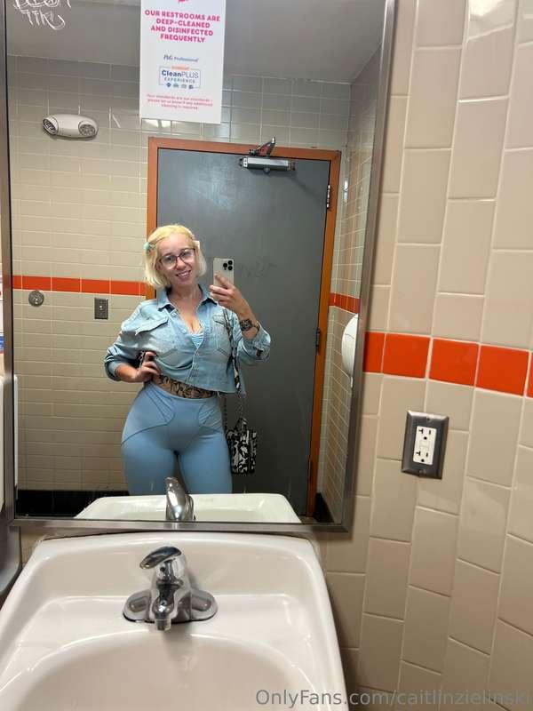 I love making people wait to use the bathroom so I can show ..
