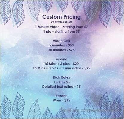 Adding a detailed pricing list for my free account....