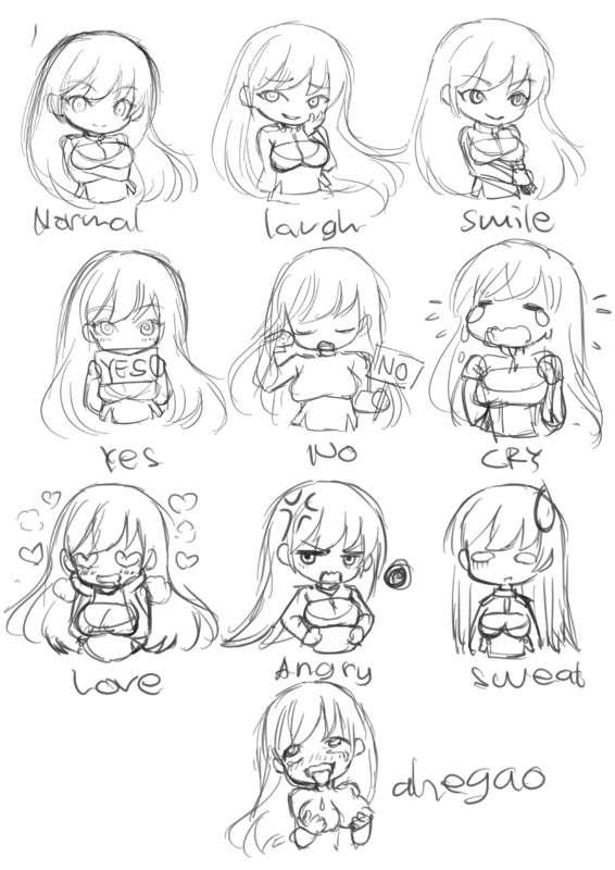 Bonus Art WIP - Heidi Chibi Design
