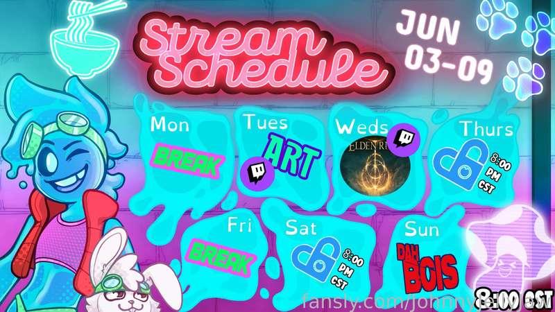 New Schedule is up!