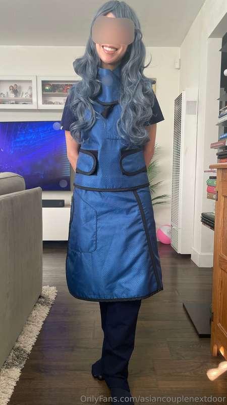 POV: you’re watching your nurse strip out of her uniform aft..