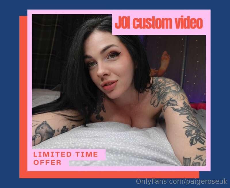 LETS MAKE A JOI 👅Tip me $20 to receive your very own custom ..