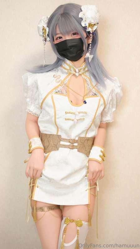 Sex aid masturbation💕Chinese dress Cosplay🐍about 9min