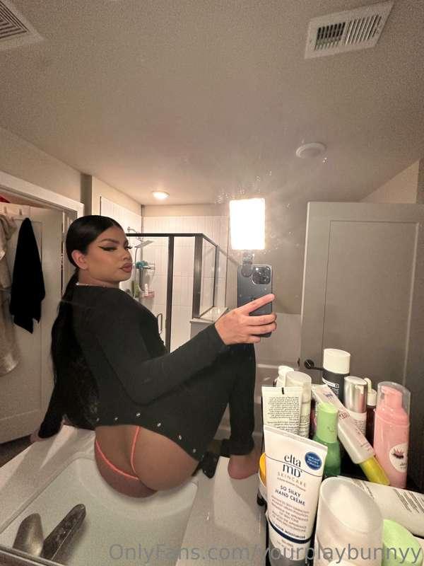 onesie with the ass cheeks out 🖤