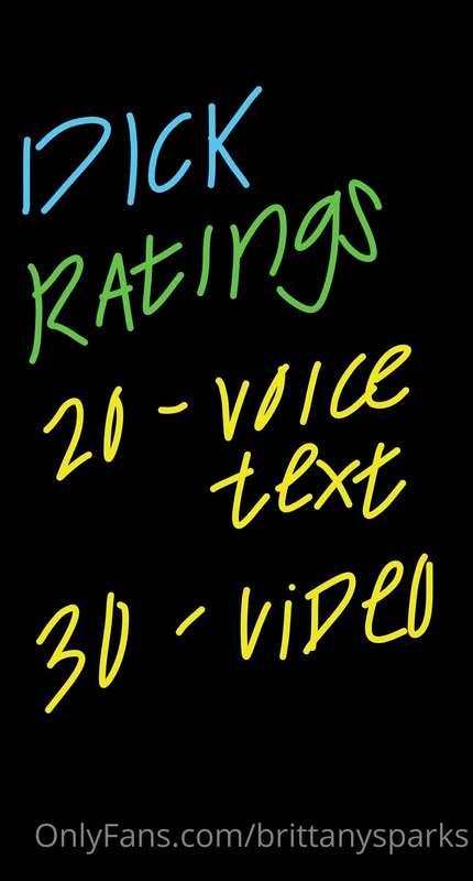 D!CK RATING PRICING for those of you asking 🥰❤️🥰