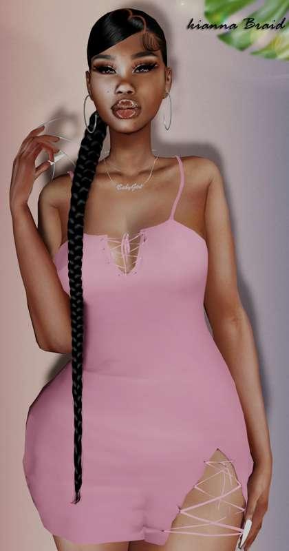 Kianna long Heart Braid