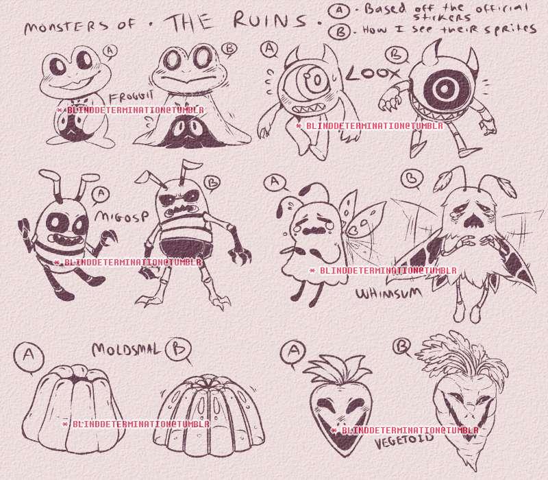 Monster designs roughs - the ruins