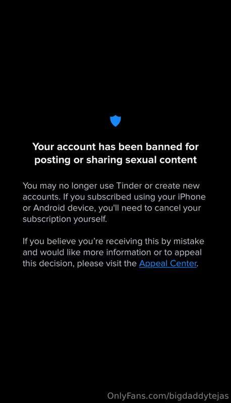Apparently I’m not allowed to use Tinder to find content par..
