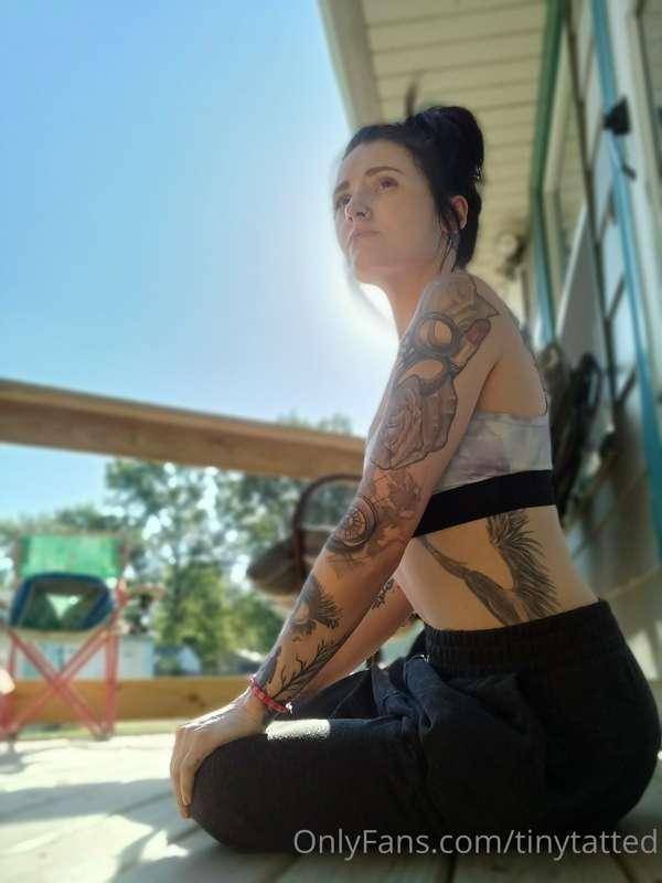 It's hot as 🔥.  94 degrees and my goofy ass still got sweats..