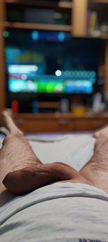 TV watching pose...