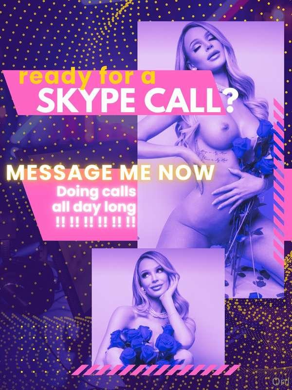 Accepting on the spot SKYPES TODAY 😱😱 I woke up so fucking h..