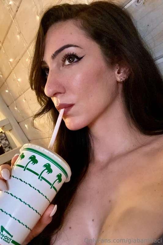 Sucking this neapolitan shake dry and I can’t wait to do the..