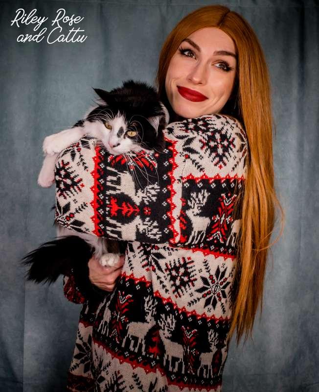 Seasons Greetings From Me and My Cat!